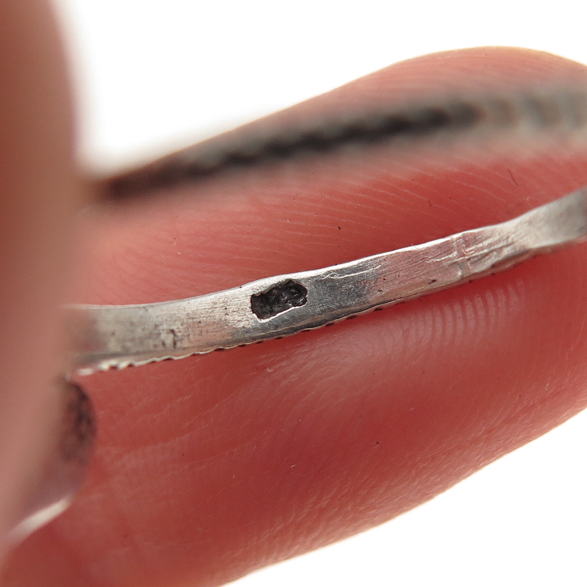 925 Sterling Silver Vintage Snake Oxidized Ring Size 8