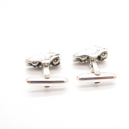 925 Sterling Silver Vintage Retro Car Cufflinks