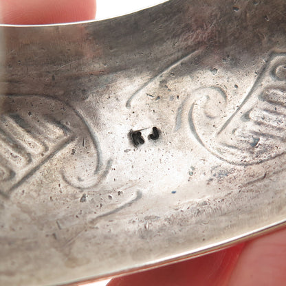 Kelvis Josh Navajo Old Pawn Sterling Silver Vintage Adjustable Bracelet 6.75"