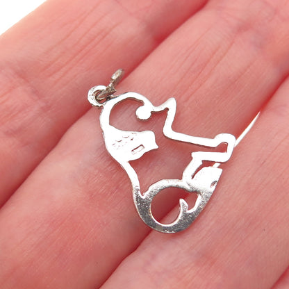 Jacoby Bender 925 Sterling Silver Vintage Puppy Dog Mini Charm Pendant