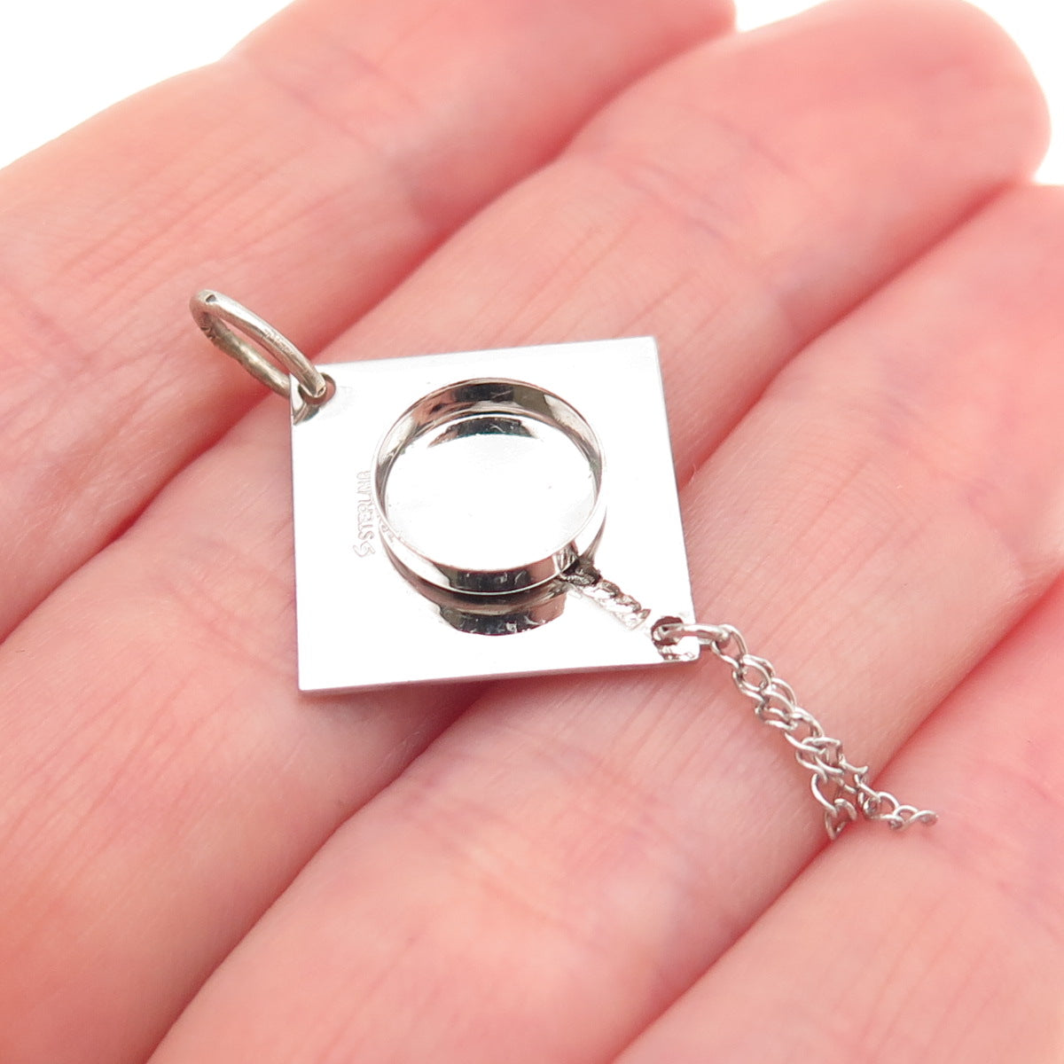 Spencer Co. 925 Sterling Silver Vintage Graduation Hat Mini Charm Pendant
