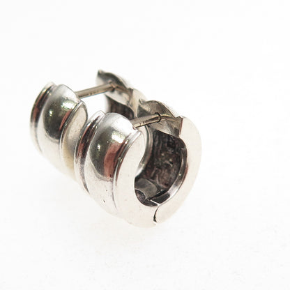 Ralph Lauren 925 Sterling Silver Vintage Oxidized Hoop Earrings