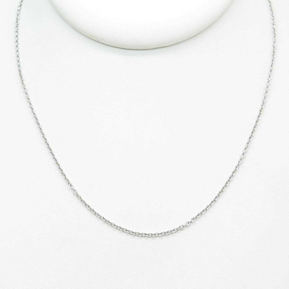 925 Sterling Silver Rolo Chain Necklace 18"