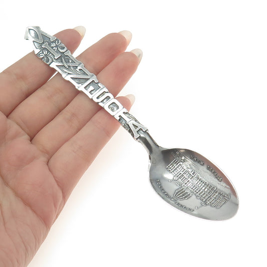 925 Sterling Silver Antique Art Deco Minnesota States & Cities Coffee Spoon