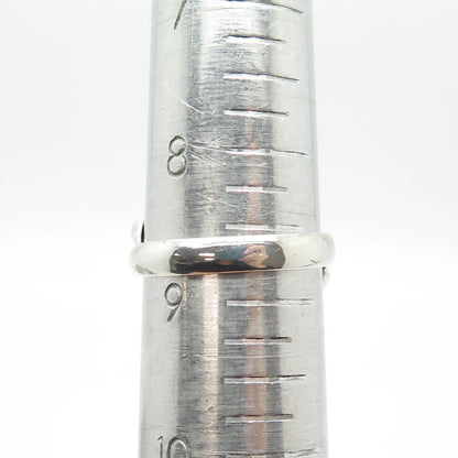 925 Sterling Silver Vintage Chain Ring Size 8.75