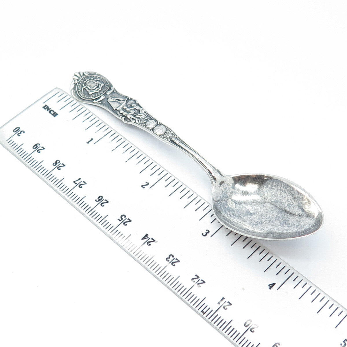 WATSON 925 Sterling Silver Antique Art Deco Atlantic City States & Cities Spoon