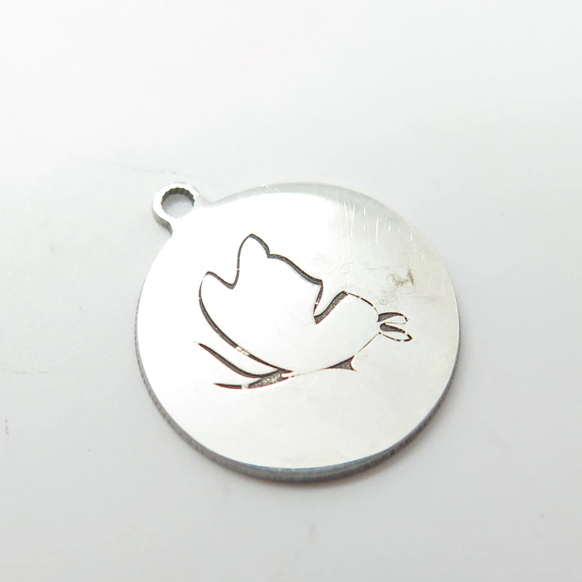 925 Sterling Silver USA Two In Town Butterfly Charm Pendant