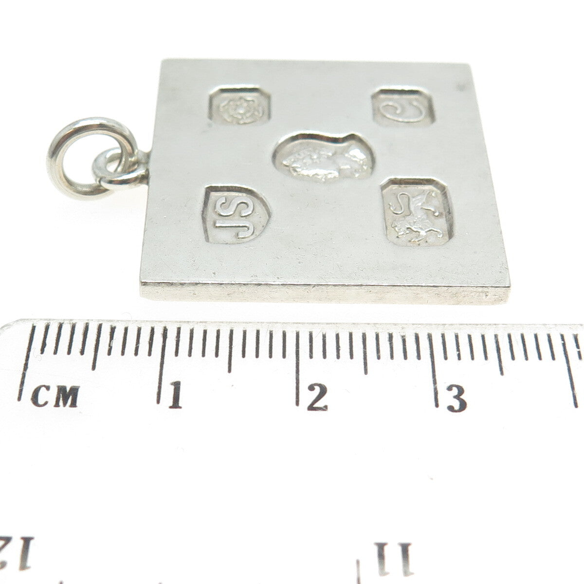 JACK SPENCER 925 Sterling Silver Vintage Sheffield 1977 Tag Pendant #732
