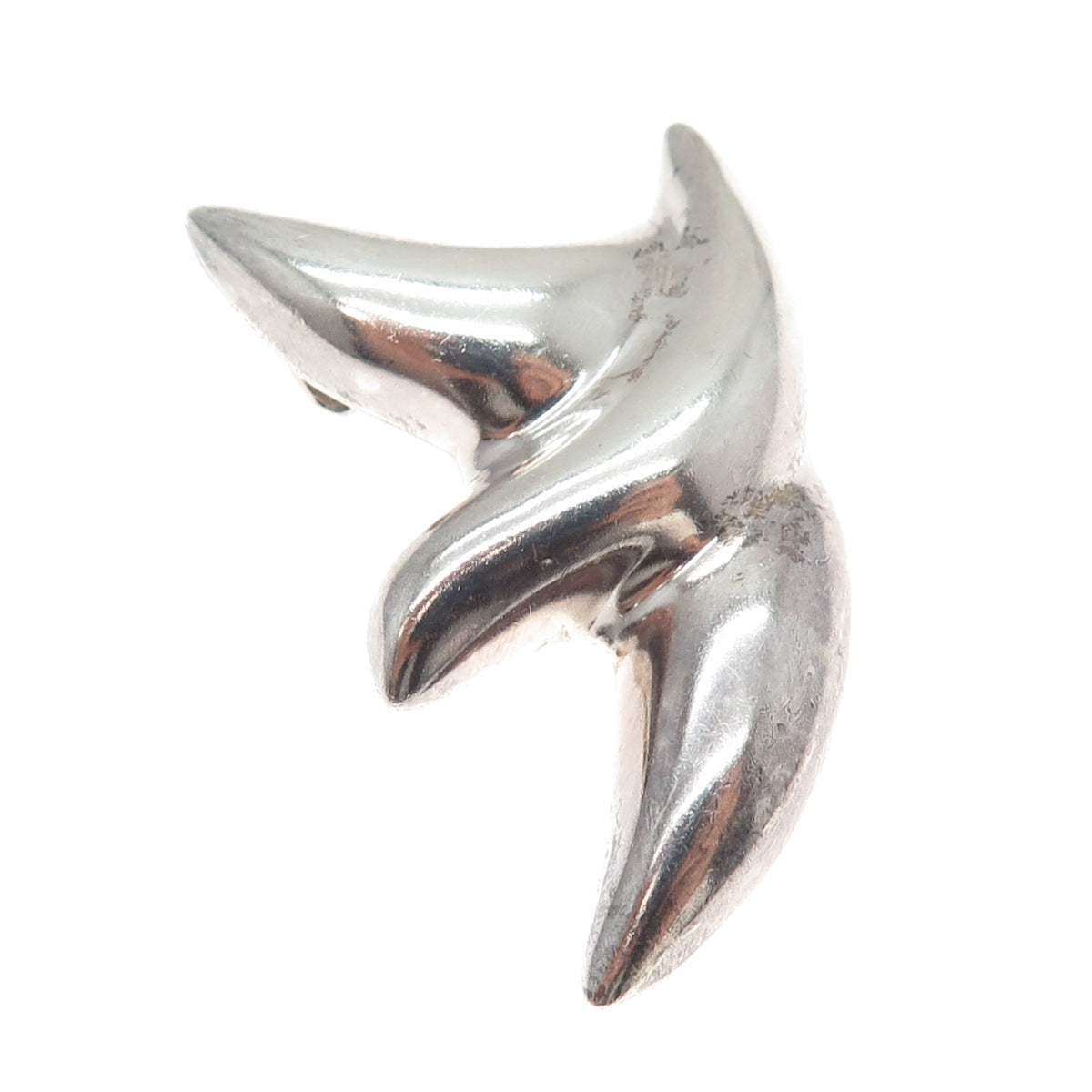 NESTOR 925 Sterling Silver Vintage Mexico Modernist Bird Pin Brooch
