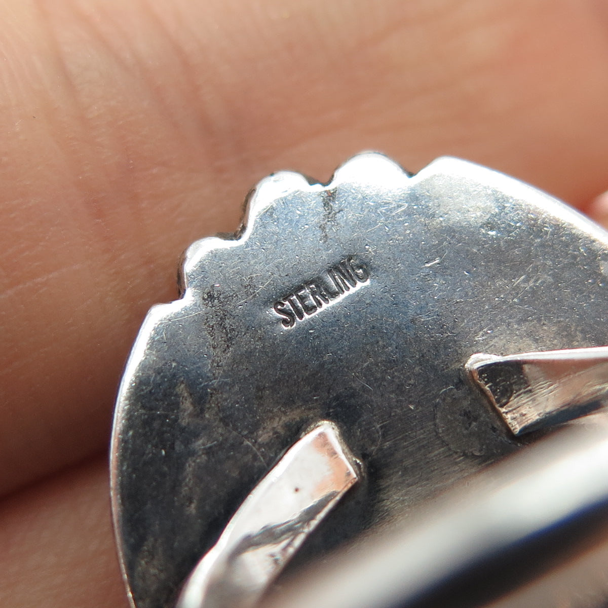 Gilo & Grace Nakai Navajo Old Pawn 925 Sterling Vintage Carnelian Ring Size 6.25