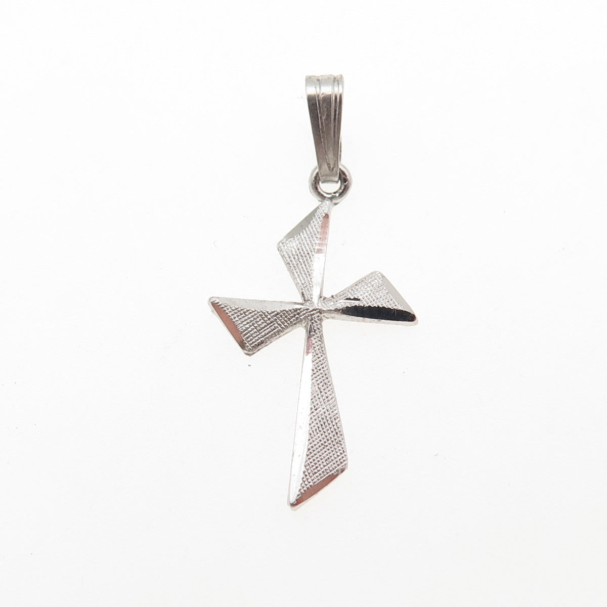 925 Sterling Silver Vintage Cross Mini Charm Pendant