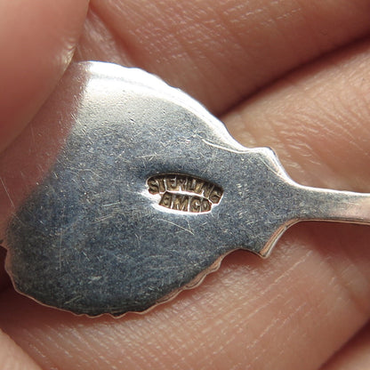 925 Sterling Silver Antique BMCo Colorful Enamel "Bermuda" Coat of Arms Spoon