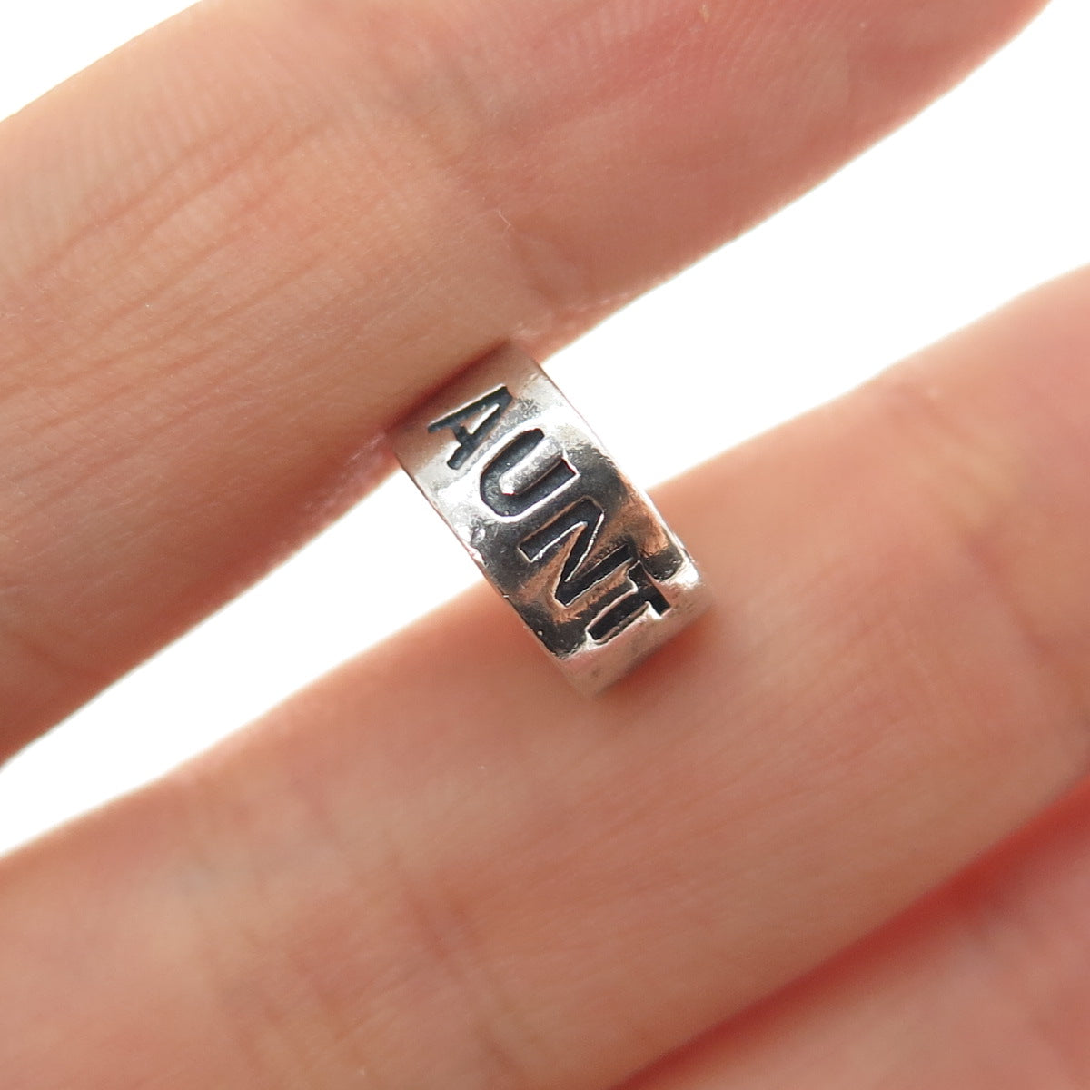 CHAMILIA 925 Sterling Silver Aunt Tante Tia Slide Bead Charm