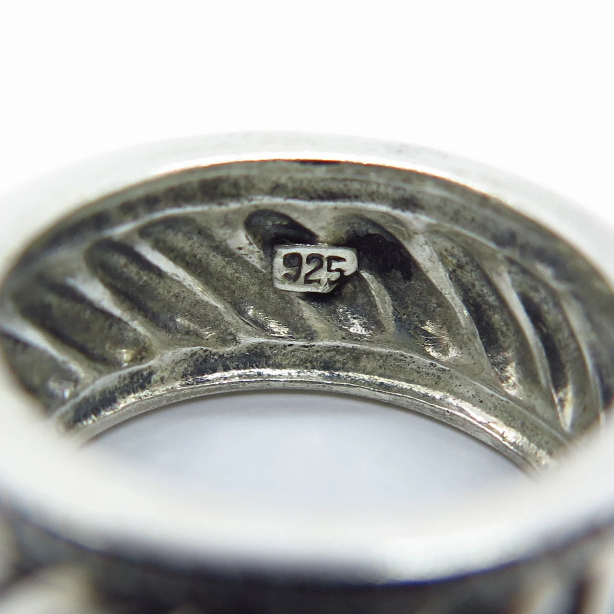 925 Sterling Silver Vintage Braided Band Ring Size 6