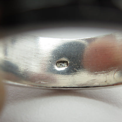 925 Sterling Silver Vintage Greek Maze Band Ring Size 8