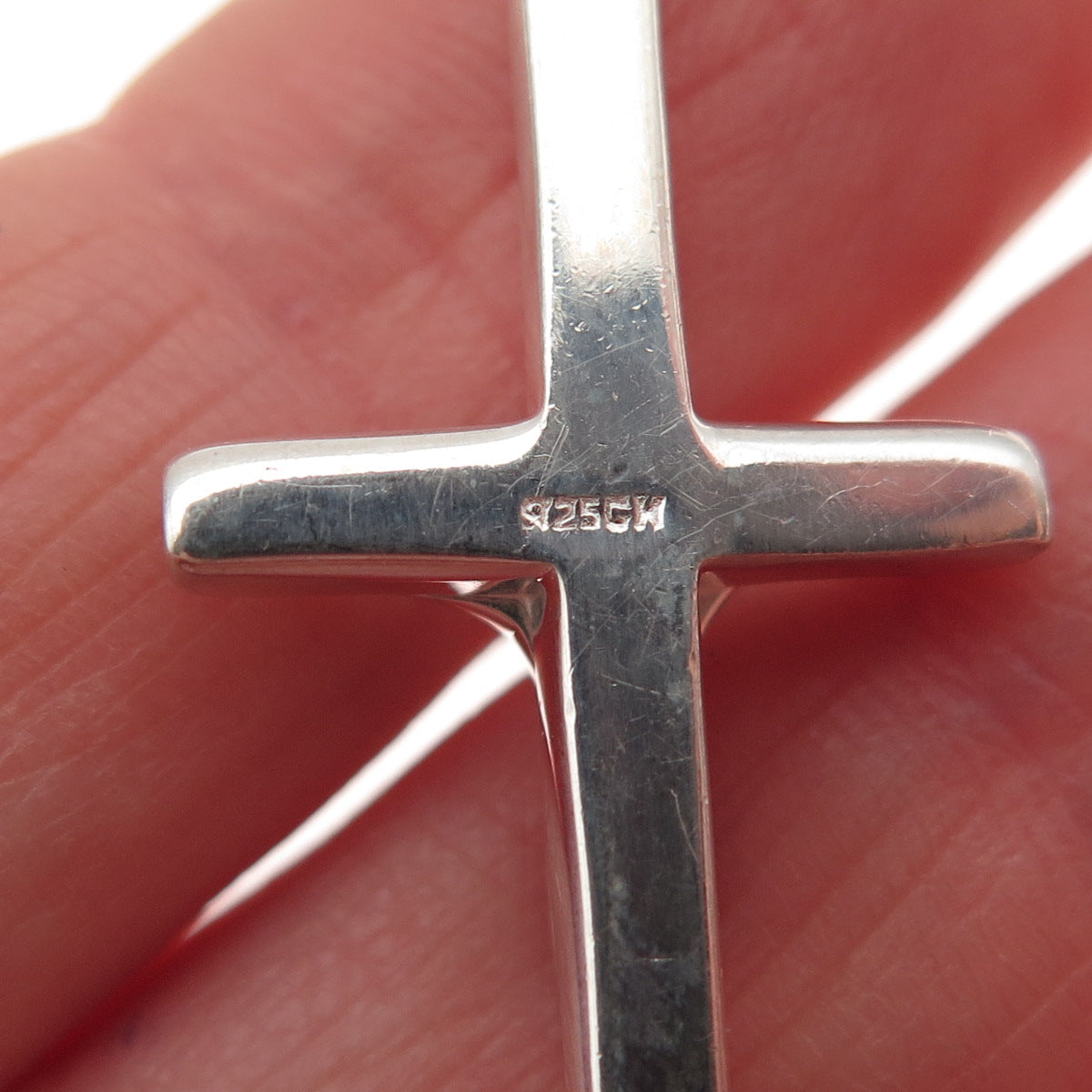 925 Sterling Silver Vintage Crucifix Cross Religious Charm Pendant