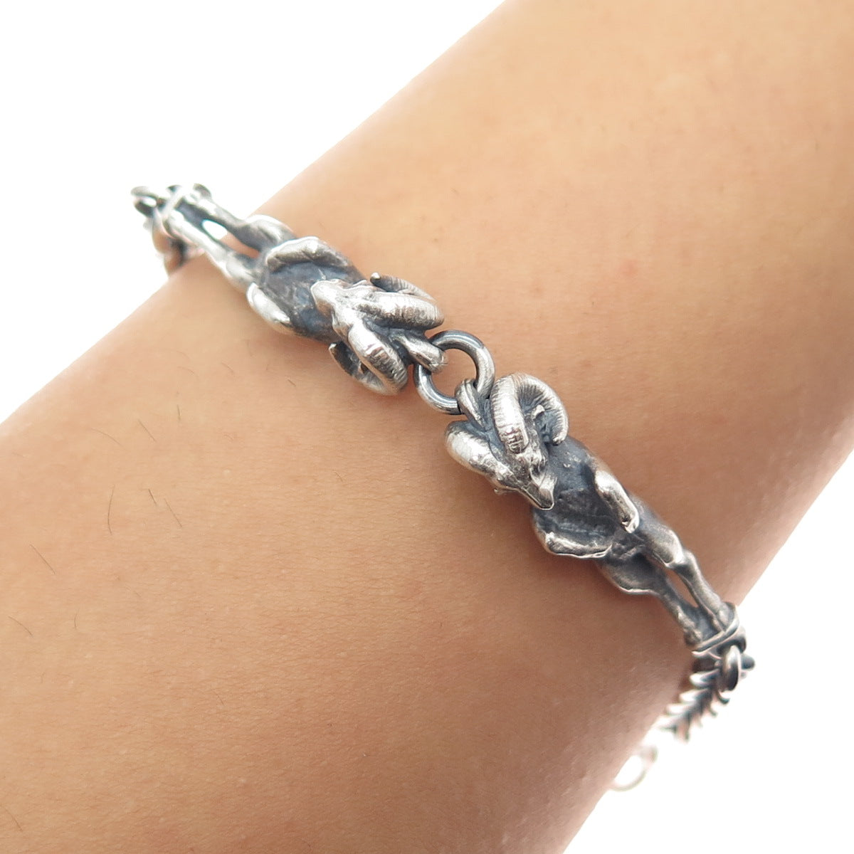 Theo Fennell 925 Sterling Silver Vintage London Aries Zodiac Sign Bracelet 6.5"