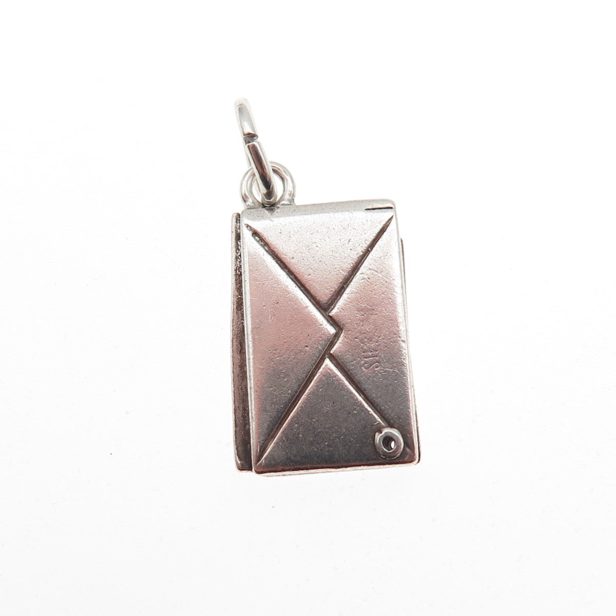 925 Sterling Silver Antique You're Tops Report Card Envelope Mini Slide Pendant