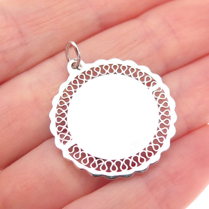 CREA 925 Sterling Silver Vintage Bermuda Carriage Charm Pendant