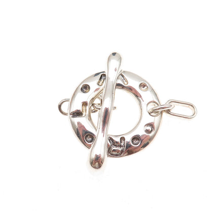Robert Lee Morris Sterling Silver Vintage Bracelet / Necklace Toggle Lock Clasp