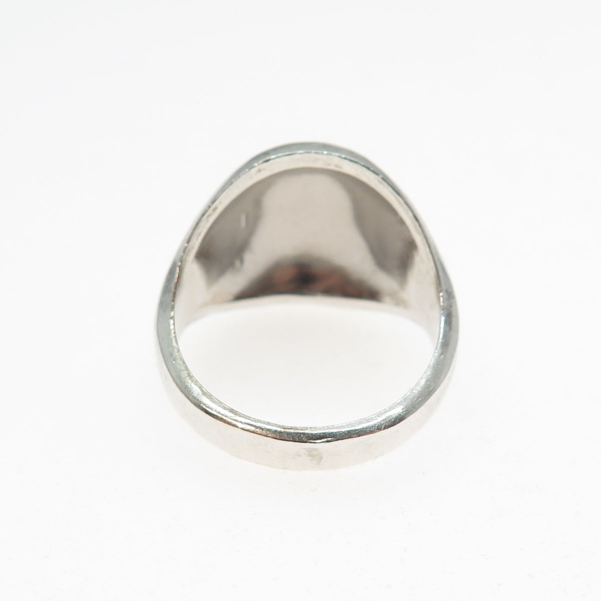 VARGAS 925 Sterling Silver Vintage Modernist Dome Oxidized Ring Size 6.75