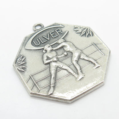 925 Sterling Silver Vintage Junior Division "Ulver" Culver Military Pendant