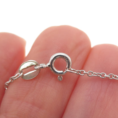 Sun 925 Sterling Silver 14K Gold Real Diamond Infinity Cable Chain Necklace 18"