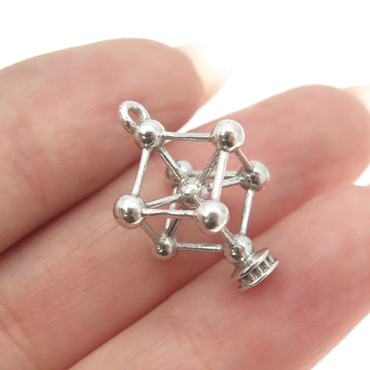 835 Silver Vintage Belgium Atomium Charm Pendant