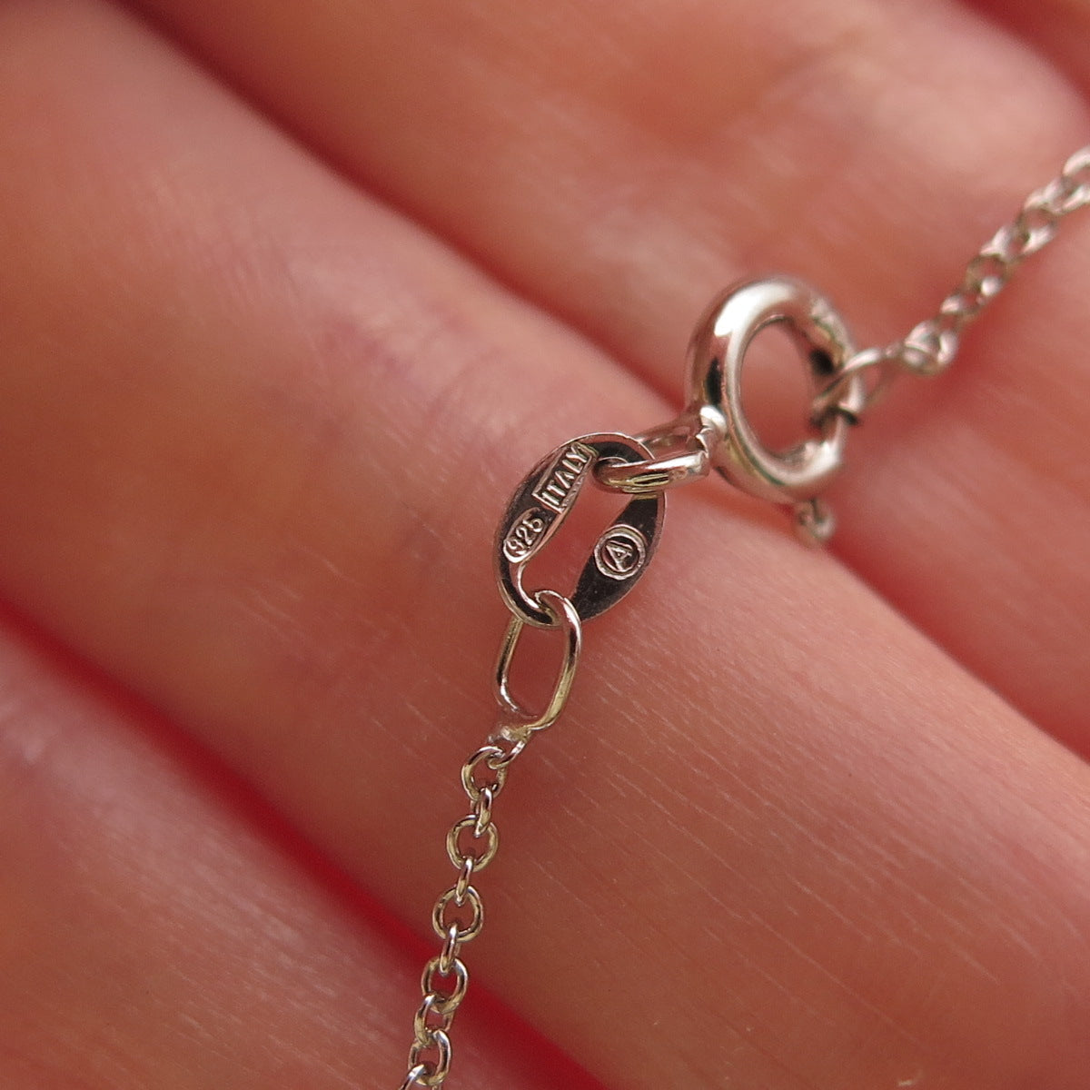 Sun 925 Sterling Silver Real Round-Cut Diamond Cable Chain Necklace 18"