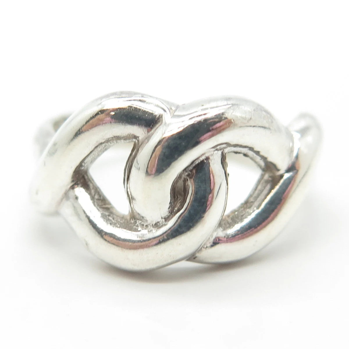 925 Sterling Silver Vintage Chain Ring Size 8.75