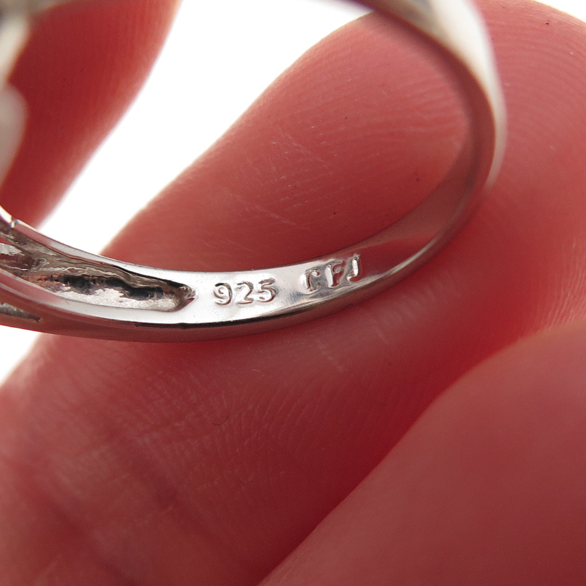 Collins 925 Sterling Silver Round Princess & Radiant-Cut C Z Ring Size 6