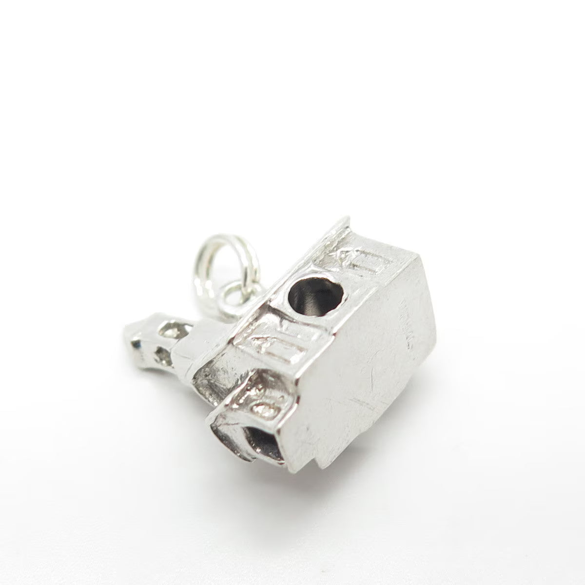 925 Sterling Silver Vintage Castle Charm Pendant