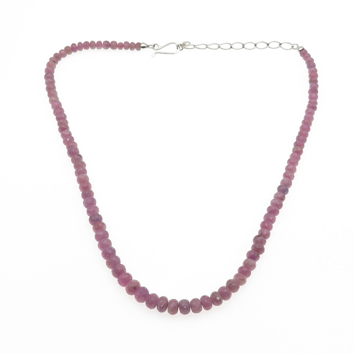 Jay King Desert Rose 925 Sterling Vintage Real Lavender Sapphire Necklace 18-20"