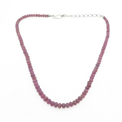 Jay King Desert Rose 925 Sterling Vintage Real Lavender Sapphire Necklace 18-20"