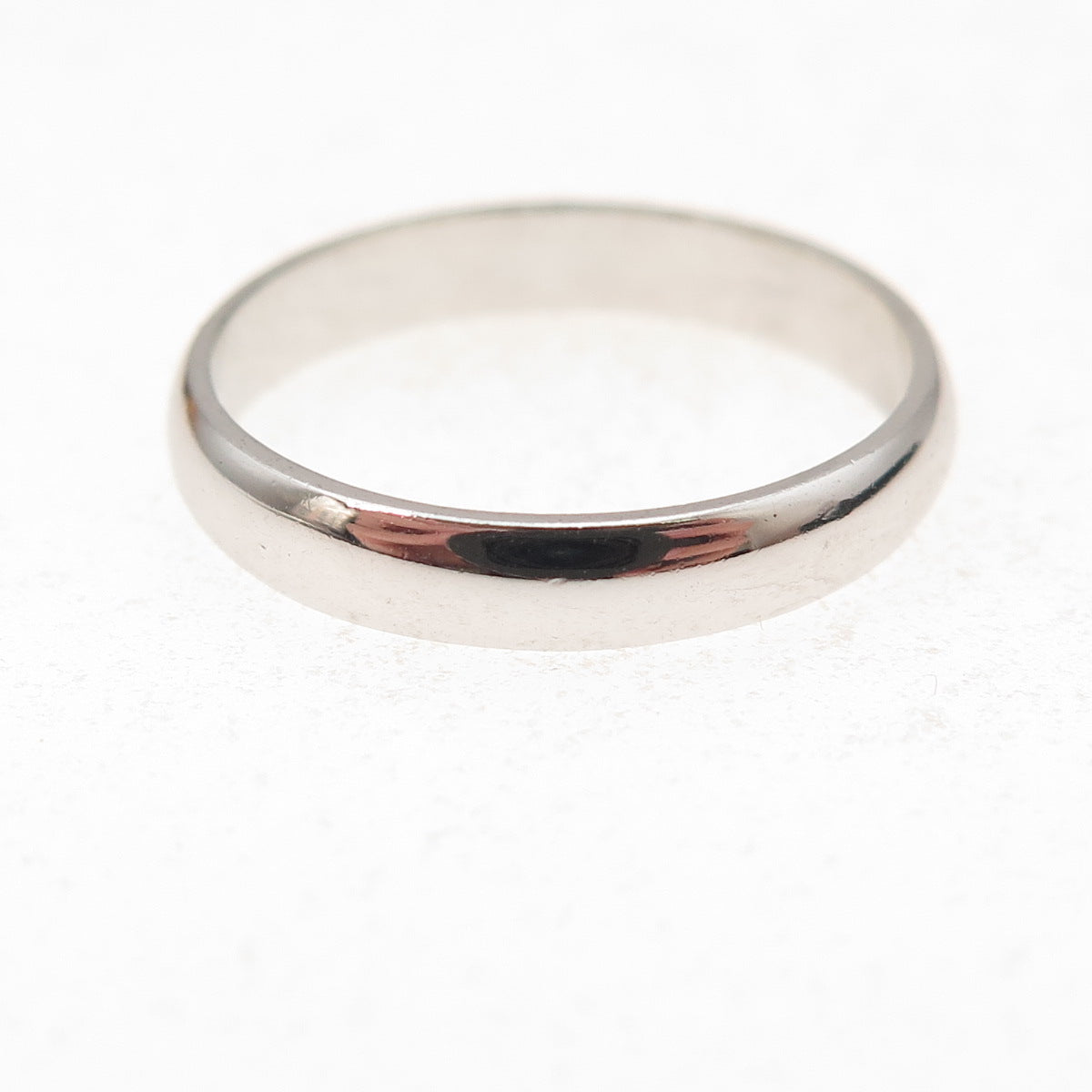 925 Sterling Silver Vintage Classic Wedding Band Ring Size 7.25