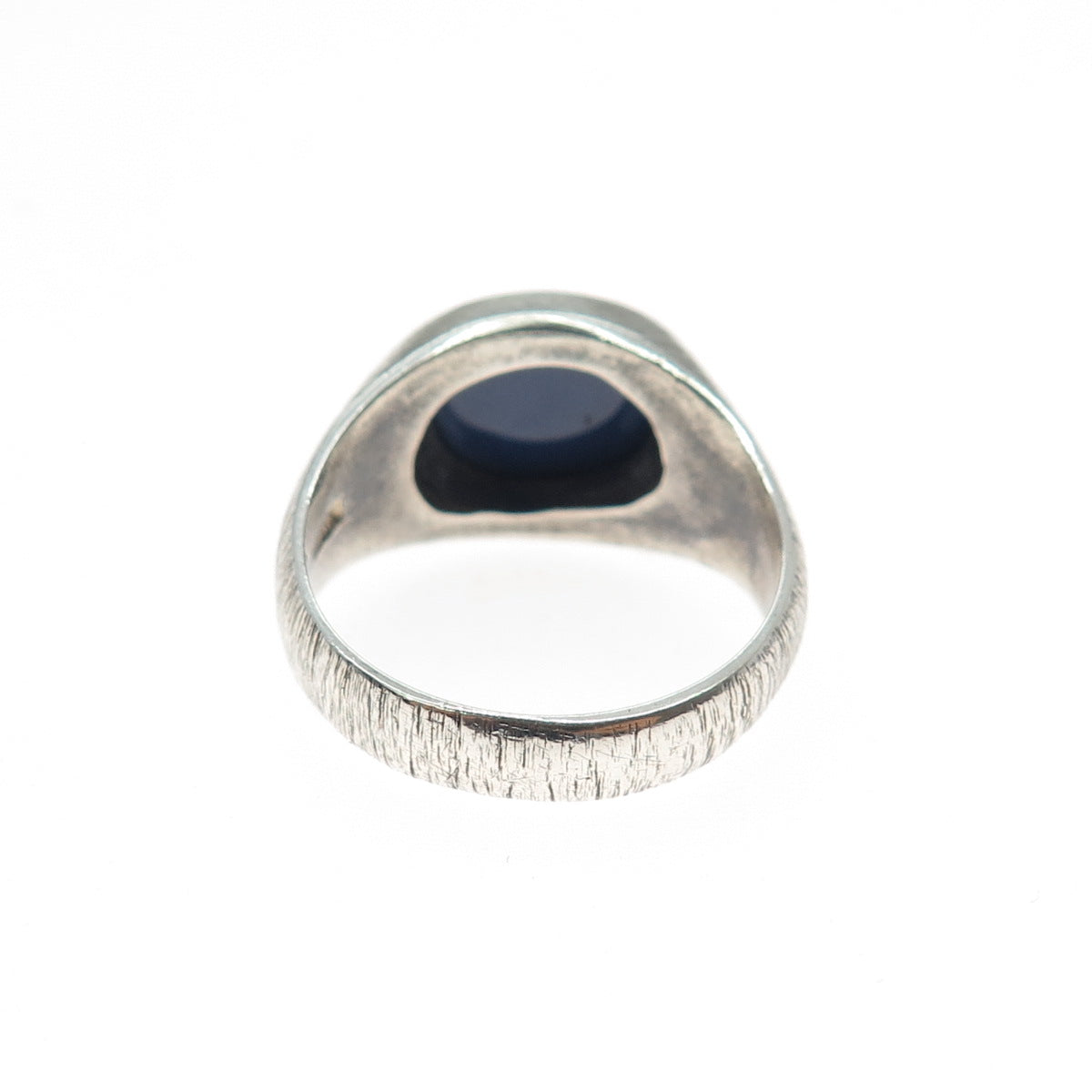 925 Sterling Silver Vintage Real Star Sapphire Modernist Ring Size 9.5