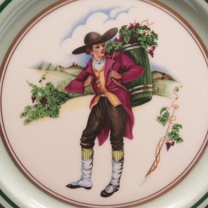 ROSEDALE China Made in USA Vintage Vigneron Hand Painted Porcelain Cabinet Plate