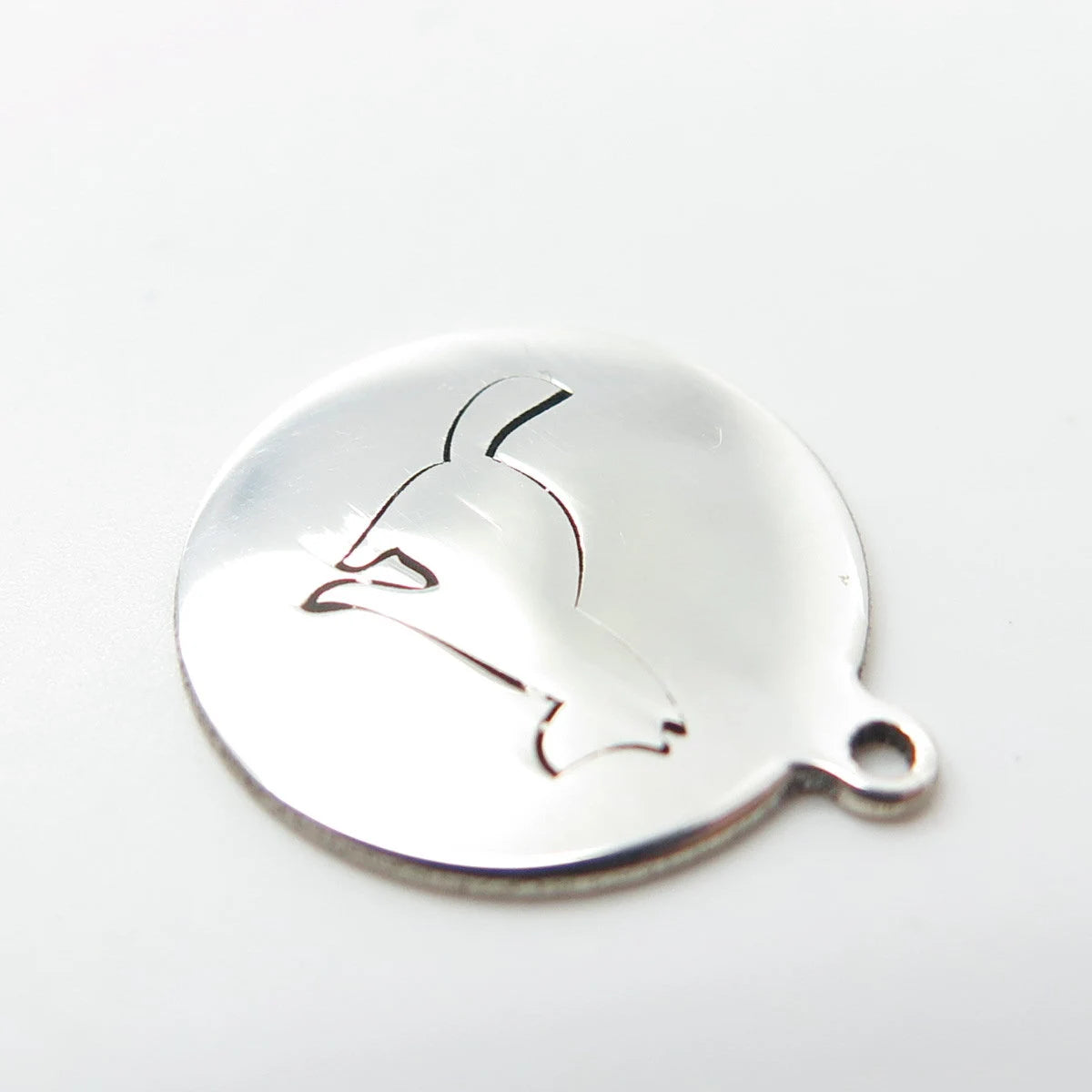 925 Sterling Silver USA Two In Town Dog / Puppy Charm Pendant
