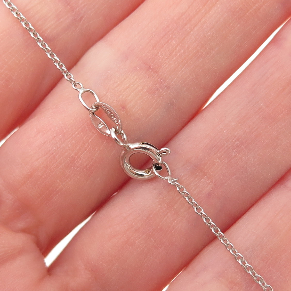 925 Sterling Silver Real Oval-Cut Tanzanite Cluster Cable Chain Necklace 18"