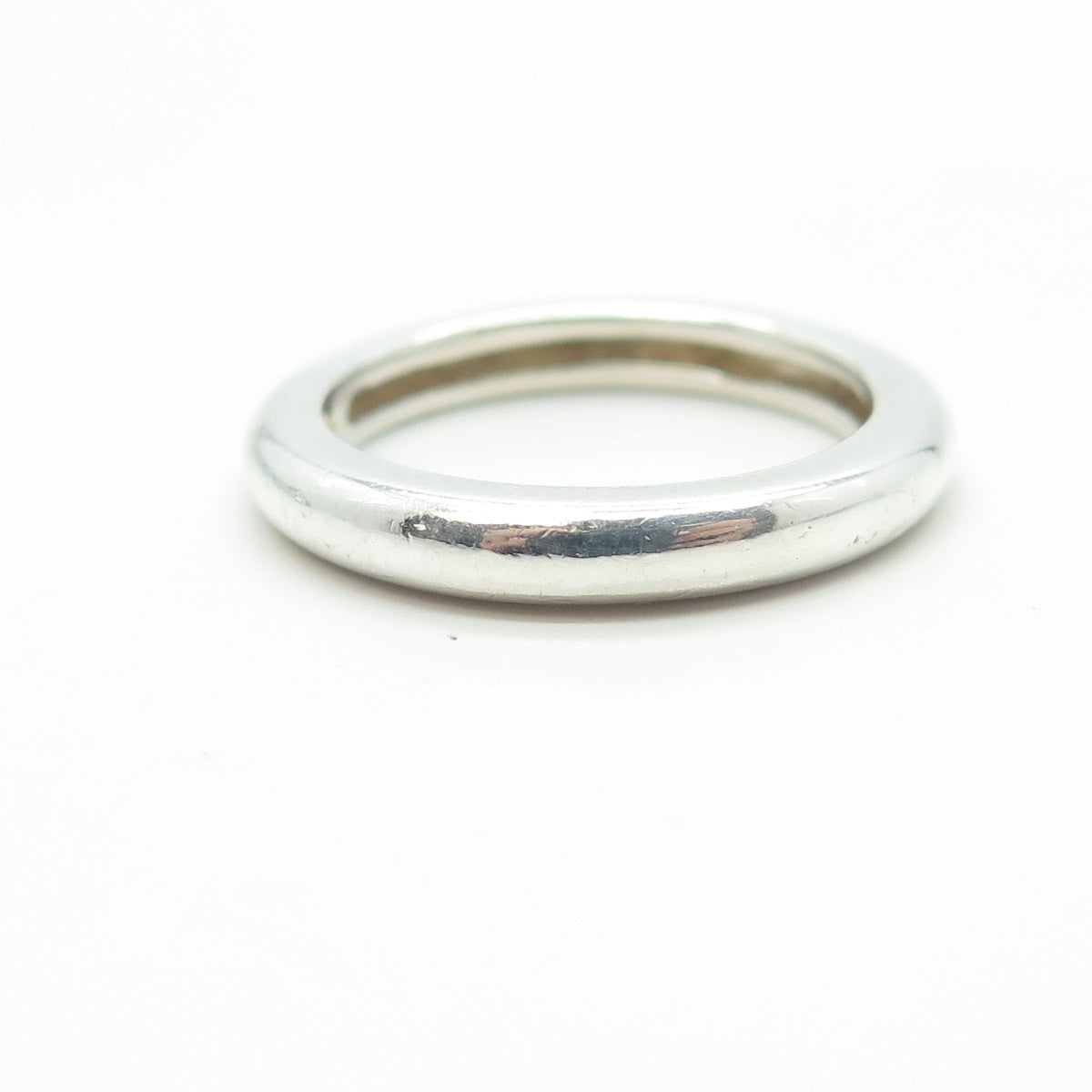 MICHELLE ALBALA 925 Sterling Silver Classic Wedding Band Ring Size 7