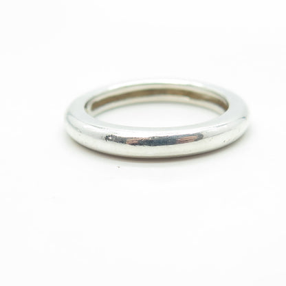 MICHELLE ALBALA 925 Sterling Silver Classic Wedding Band Ring Size 7