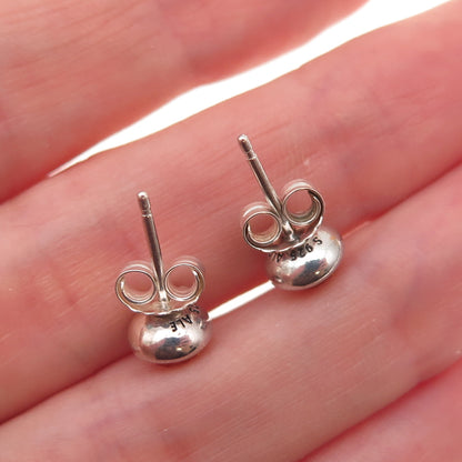 Pandora 925 Sterling Silver Real Citrine November Birthstone Stud Earrings
