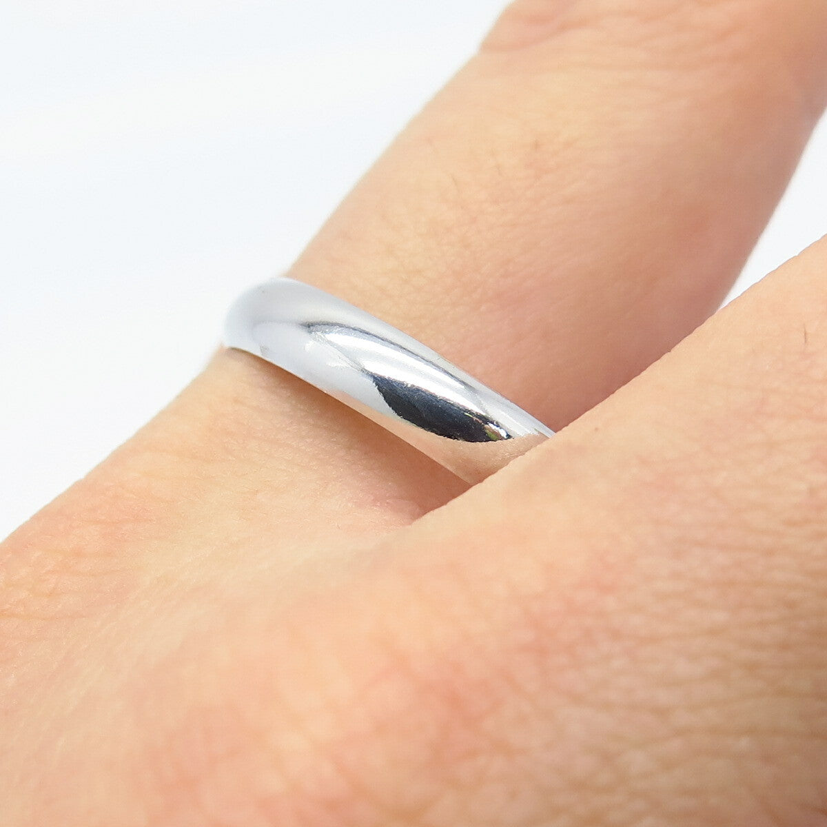925 Sterling Silver Turkey Classic Band Ring Size 12.25