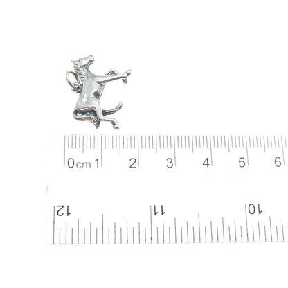 MAISELS INDIAN TRADING Sterling Silver Vintage Horse Oxidized Charm Pendant