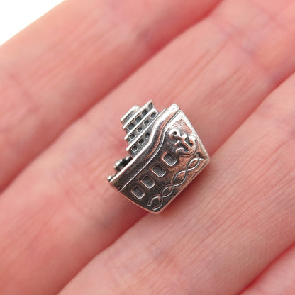 PANDORA 925 Sterling Silver Cruise Ship Slide Bead Charm