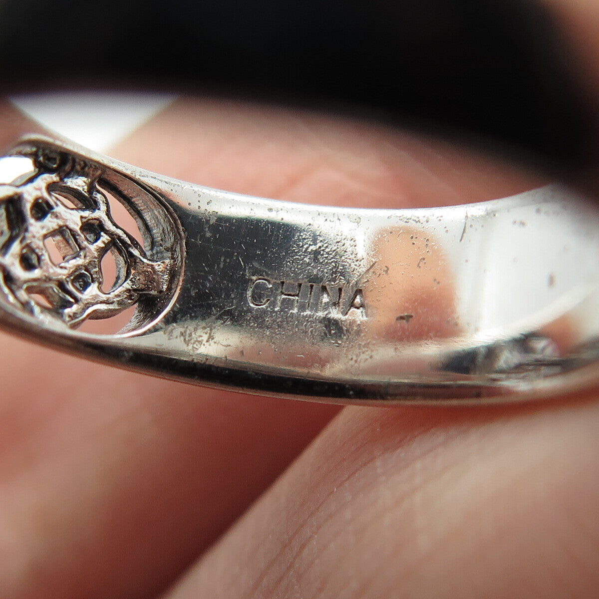 925 Sterling Silver Vintage Celtic Knot Band Ring Size 6