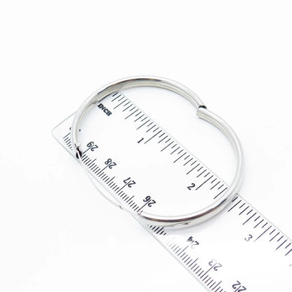 925 Sterling Silver Vintage Marathon Etched Floral Napkin Ring