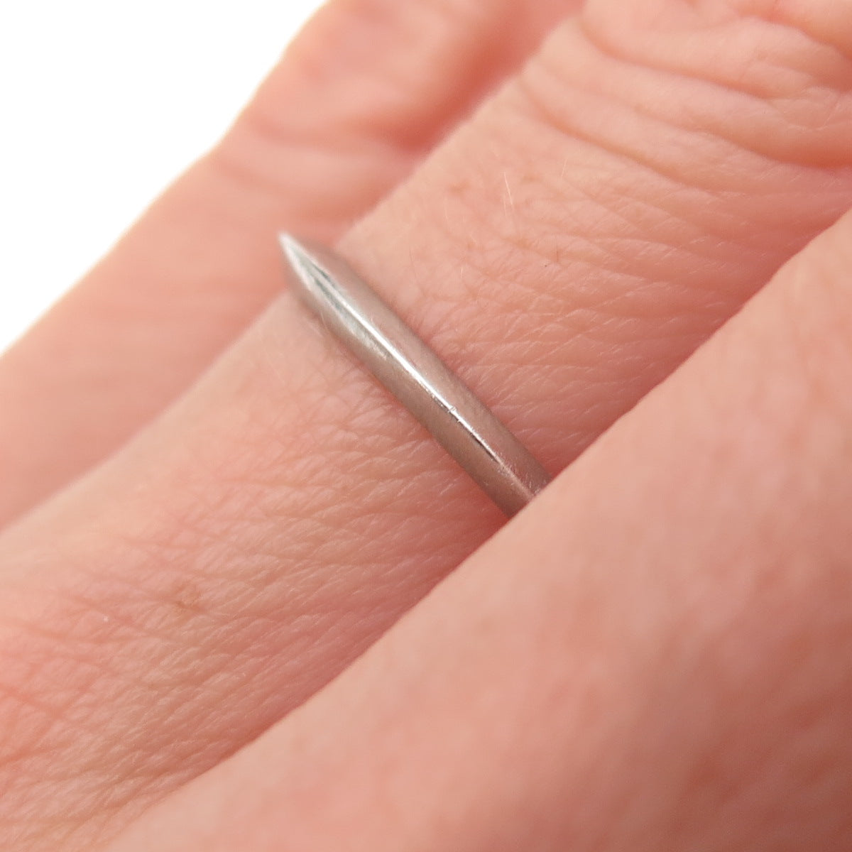 Tiffany & Co. 950 Platinum Vintage Knife-Edge Wedding Band Ring Size 6
