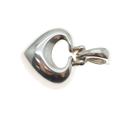 ESPO SIG Joseph Esposito 925 Sterling Silver Vintage Modernist Heart Pendant