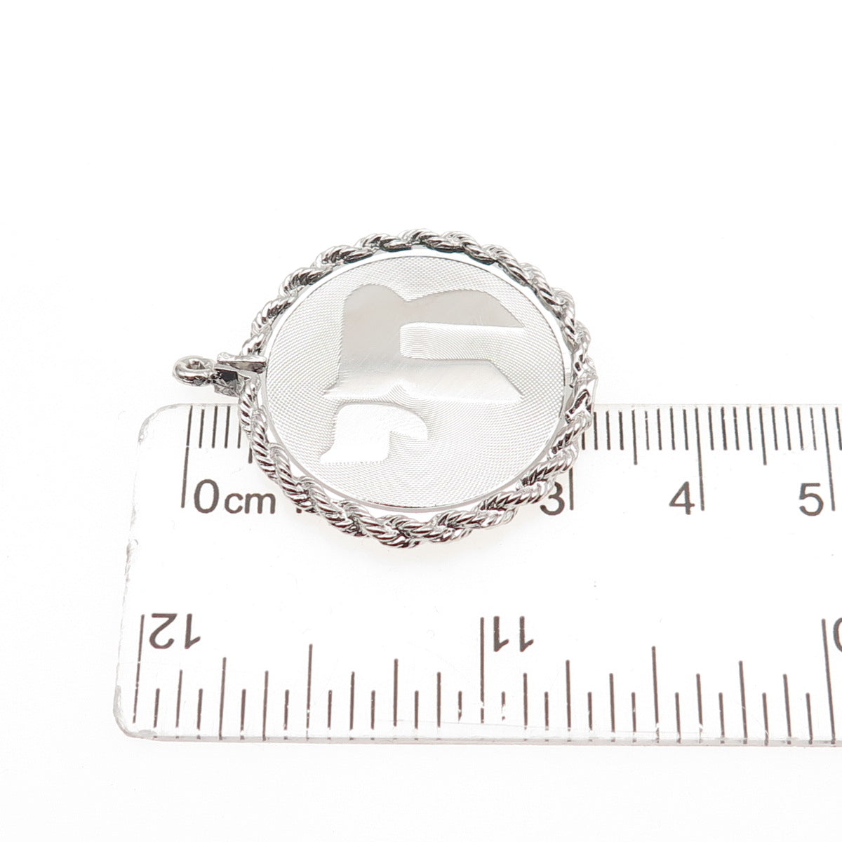 925 Sterling Silver Vintage Chai Judaica Charm Pendant